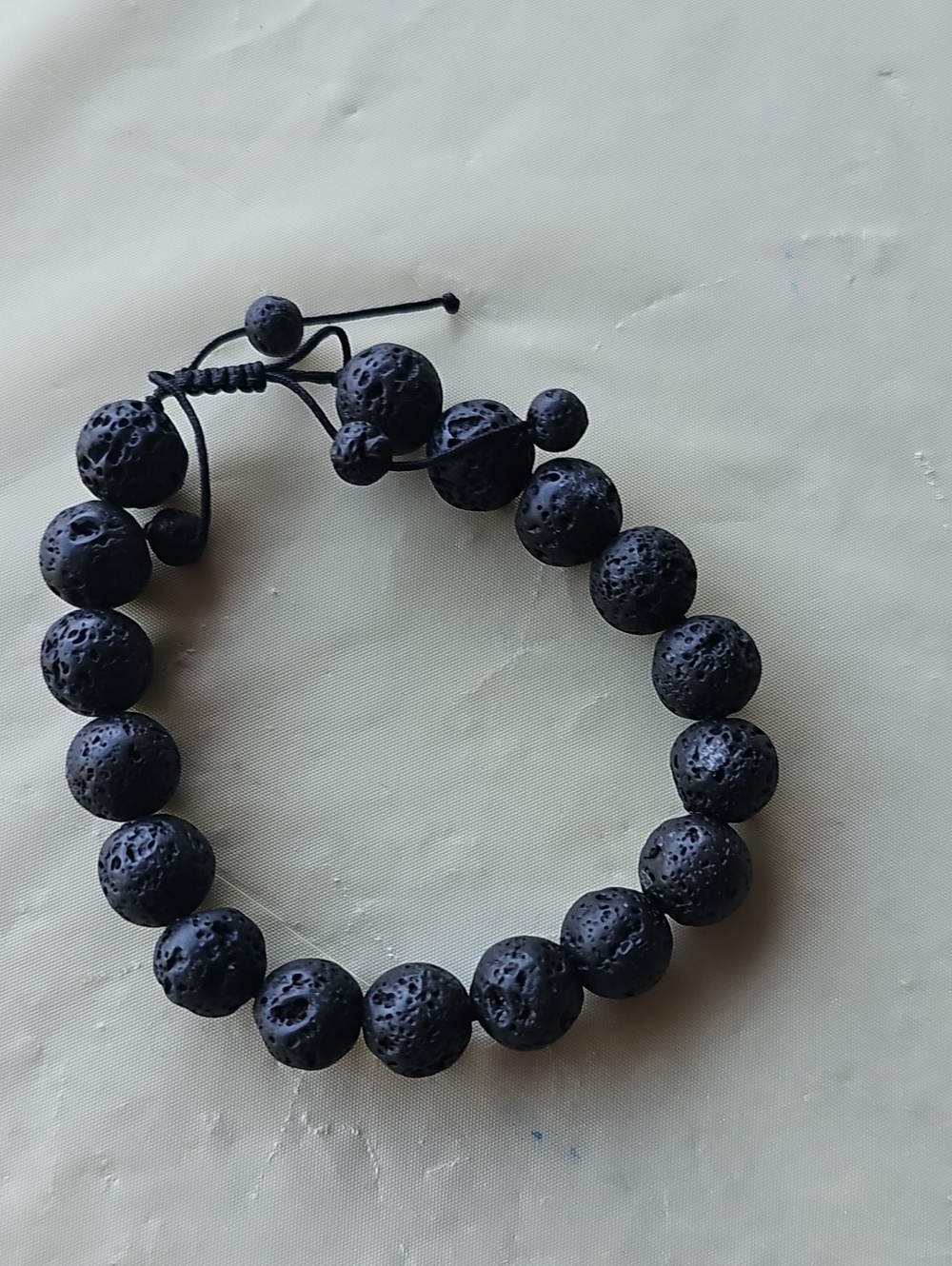 Black Lava Stone Beaded Bracelet - Men Accessories